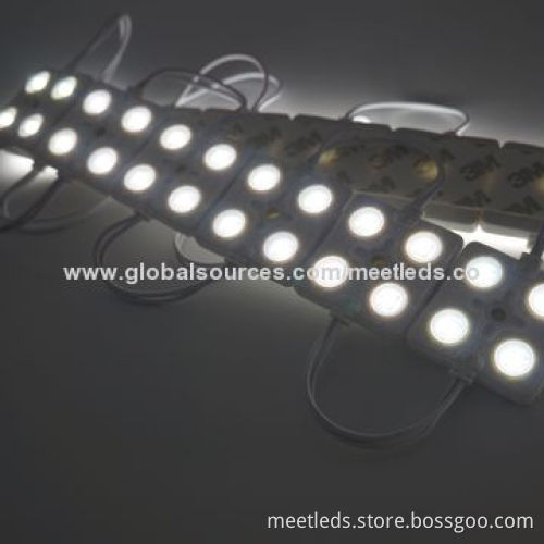 4pcs SMD2835 12V DC Waterproof IP65 Square LED Injection Module Lights with 3-year Warranty